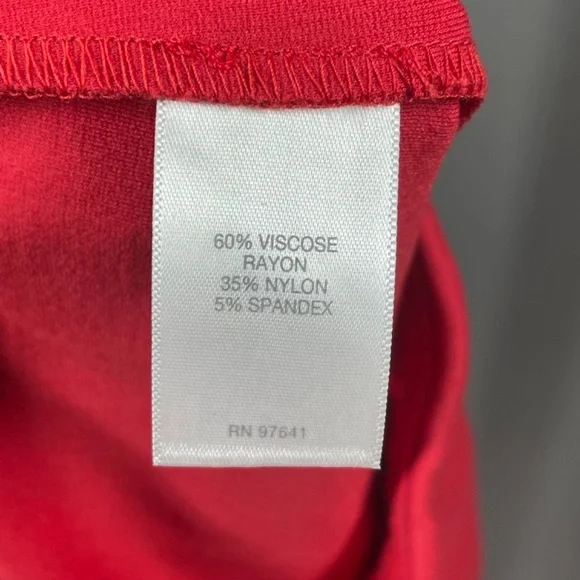 NEW J Jill Skirt Womens Large petite red pencil straight short business cocktail - Picture 4 of 8